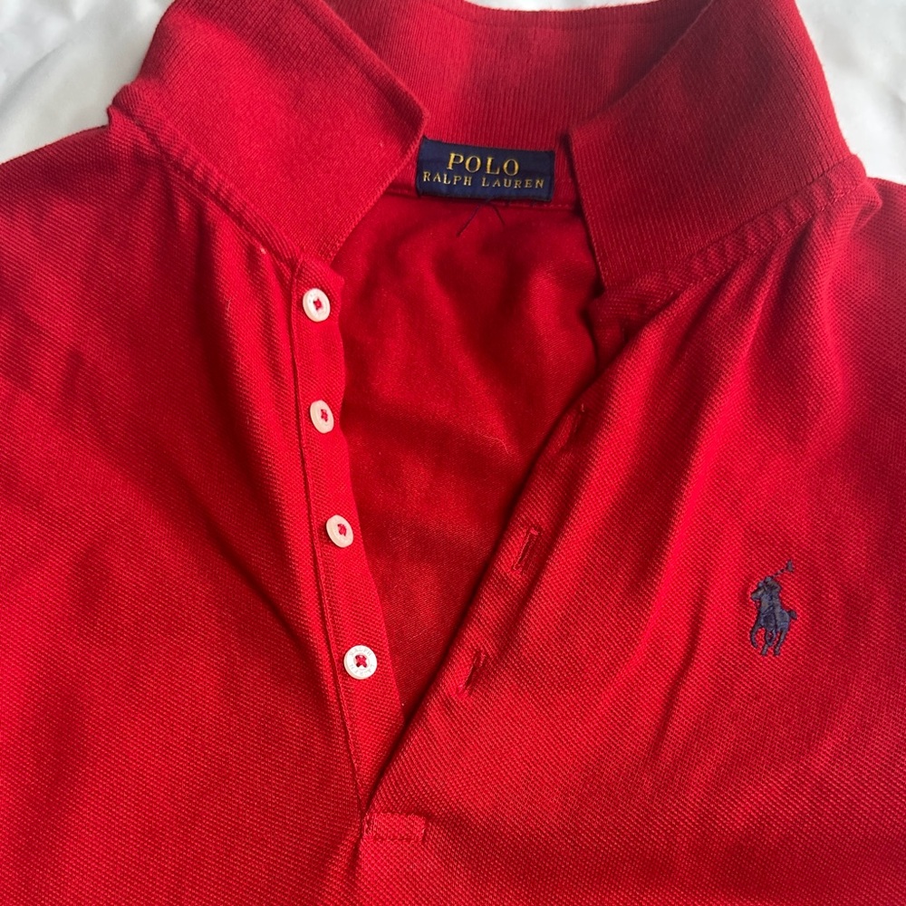 Polo by Ralph Lauren girls Classic Red Polo dress